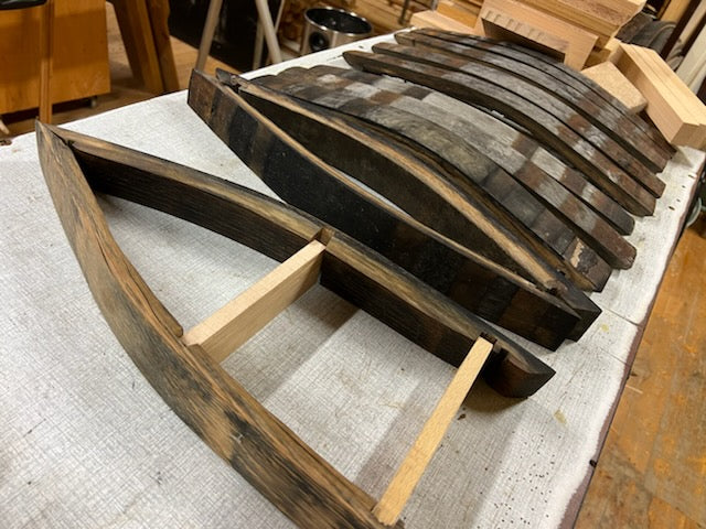 Large Boat Shelf from Whiskey-Oak